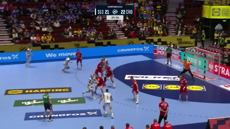 Croația - Slovenia 29-25 la Europeanul de handbal masculin (VOYO)